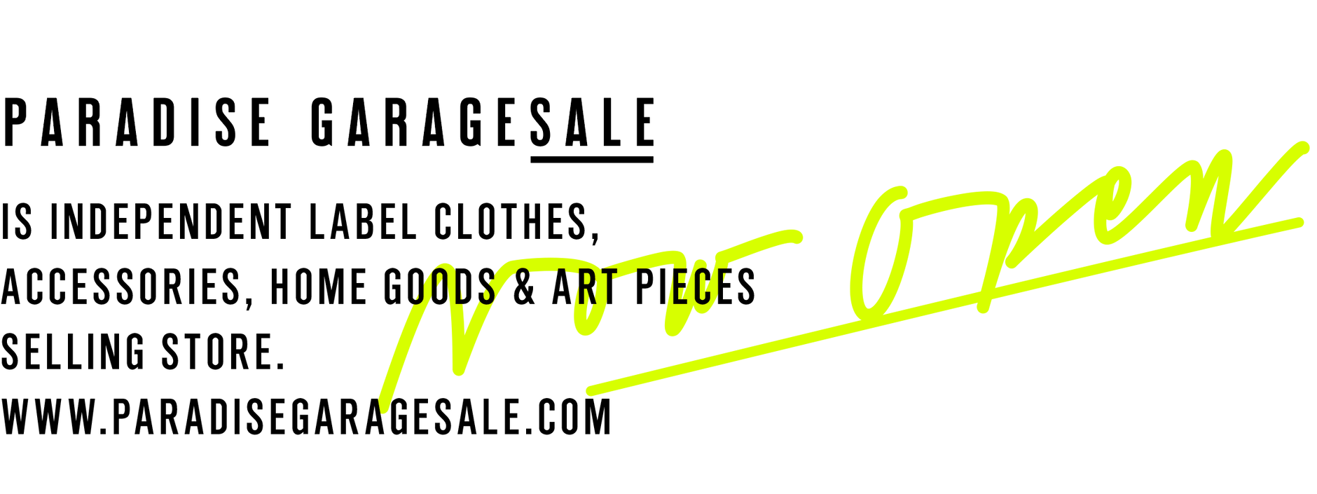 PARADISE GARAGESALE