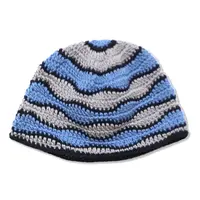 再入荷予約> Knitting Hat <Navy x White x Gray> | Ki...