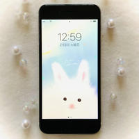 スマホ壁紙 ふわふわ白うさぎ アイボリーivory Acharatta S Store
