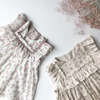 仕様書あり 小さな襟のスモッキングワンピース 型紙 Akino Pattern