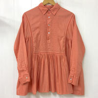 point de Japon / Pintuck Gathered Top / Smoky Pink