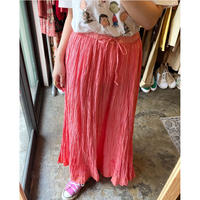 salmon pink  flower  skirt