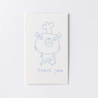 活版印刷メッセージカード 名刺サイズ ご注文ありがとうございます Bluepocket