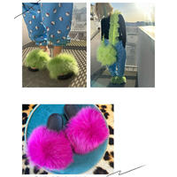 Fox fur slides