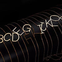 gold LETTER necklace