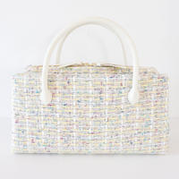 利休バッグ / Yellow fancy tweed / R_1071