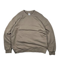 fruit of the loom “pile blank crewneck sweat” / size L / color:生壁茶