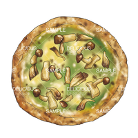 生ハムの盛り合わせ 木皿 Ham Plate 料理イラスト 料理イラスト商店