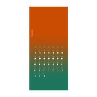 月の満ち欠けカレンダー待ち受け画像 21年1月 Moon Calendar