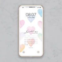 シンプルデザイン カラフルな花のイラスト スマホ壁紙 Hanapla Hanapla