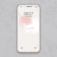 グラデーションピンク Peach スマホ壁紙 Hanapla Hanapla ハナ