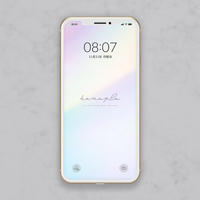 シンプルドット柄 ベージュピンクと可愛めドット模様 スマホ壁紙 Hanapla Han