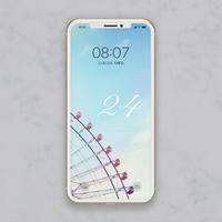 恋愛運アップ ラッキーナンバー２４数字 24 金運 恋愛運 スマホ壁紙 Hanapla