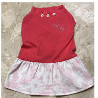 春夏　フラワースカートわんこ服