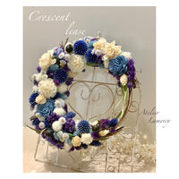 もこもこ紫陽花リース - filoseditora.com.br 売れ筋サイト ブルー紫陽花とルリタマアザミのモコモコハーフリース フラワー/ガーデン