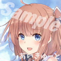 著作権フリー女の子アニメアイコン 茶髪 気が強そうな女子 Twitterなどsnsにおすす