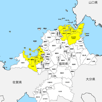 福岡県 市区町村別 白地図 Pdfデータ 地図素材をダウンロードにて販売するお店 今八商店