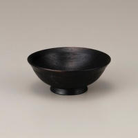 栗　3.5　盃　黒摺　SX-0449 栗の生木を轆轤挽きした、特徴ある盃です♪