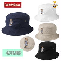 送料無料 TEDDY BEAR （テディベア） 帽子 HAT ハット メンズ レディース バケットハット Bear 刺繍 フリーサイズ