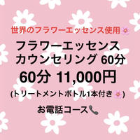 フラワーエッセンスカウンセリング 60分(お電話コース)