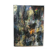 12 08 音 現代アート コラージュ 抽象画 インテリア Chika S A