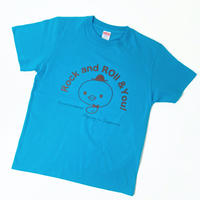 Rock and Roll & You!／ひよこまめＴシャツ（マメーコイズブルー）
