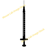 メスシリンダー イラスト その1 Mouse Lab Image Stock