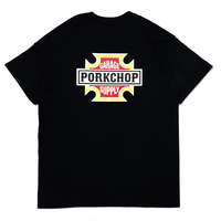 PORKCHOP GARAGE SUPPLY - BAR&SHIELD TEE (BLACK)