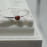 ラウンド　ストーンリング　Carnelian