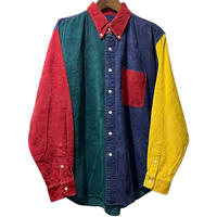 90's 香港製 J.CREW CRAZY PATTERNED B.D.SHIRT