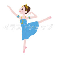 バレエシルエット5 キトリバリエーション イラスト イラストショップ