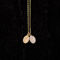 Alphabet charm oval YG