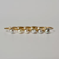 Baby akoya pearl dia ring
