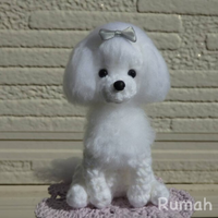 あみぐるみ 訳あり トイプードル ホワイト Rumah