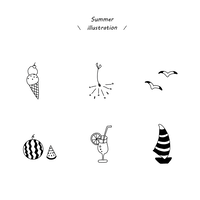 夏小物イラスト 6点 ダウンロード Rusticsign