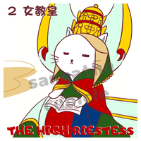 白猫のタロットカードイラスト 1魔術師 Sangathucubicle 白猫のタロットカードイラスト 1魔術師 Sangathucubicle