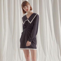 margarin fingers  polka dot drape one-piece