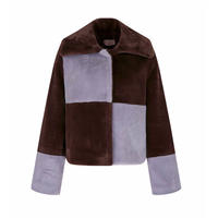 margarin fingers / checkedboard eco fur