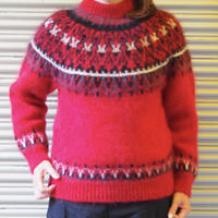 Yonetomi NEW BASIC モヘア ノルディック ニット プルオーバー/ブルー ...