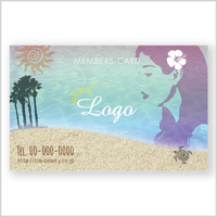 ショップカード ボタニカル ホワイト Top Design Store