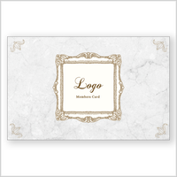 ショップカード ボタニカル ホワイト Top Design Store