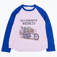 Black Weirdos / Monster Raglan L/S Tee ( Pink )