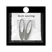 acrylic【ロングオーバル ミラー】GUM EARRING parts アクリリック 坂雅子