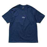 DOGEAR RECORDS TEE (Navy × Silver)