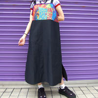 リメイク タイダイ デニムロングスリットワンピース Swivel Slum Dive