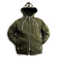 TNOC THE HOODIE ZIPUP-YT2 / BEAR FOREST GREEN