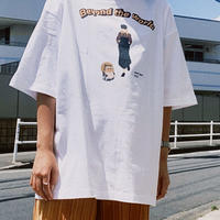 【受注生産】Collaboration design Oversized T-shirt "Beyond the world"