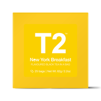 T2 紅茶 New York Breakfast（ニューヨーク・ブレックファスト）ティーバッグ 25個入り