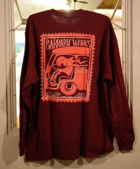 BarbaricWORKS オリジナルロングスリーブTシャツ  (レッド)
