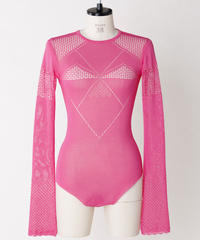 FETICO /  LACE KNIT BODYSUIT  ( PINK )